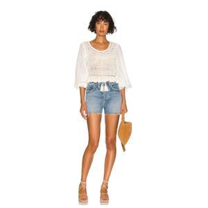 FREE PEOPLE Megan Crochet Top in Ivory